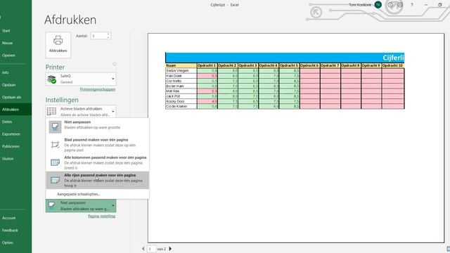 Excel - Marges en afdrukinstellingen смотреть онлайн