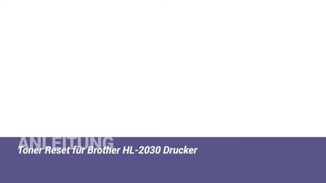 Anleitung: Brother HL 2030 Toner Reset ✅? смотреть онлайн