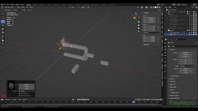 Blender Suspension Arm Rig(Риг рычажной передачи) смотреть онлайн