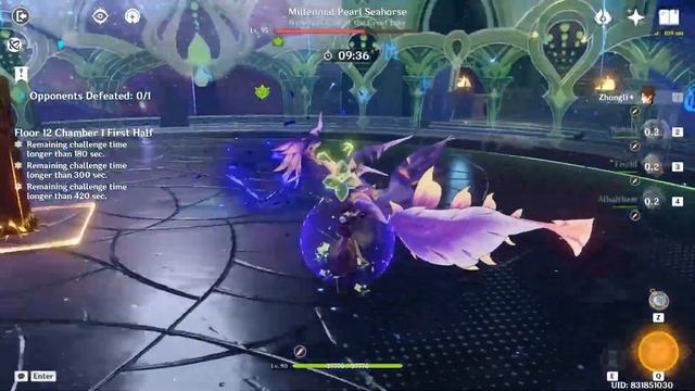 Spread Alhaitham Spiral Abyss 4.1 Pearl Seahorse смотреть онлайн