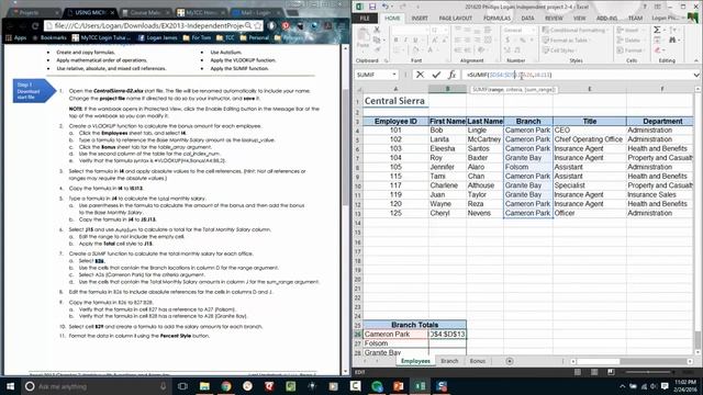 201620 Excel Independent Project 2 4 смотреть онлайн