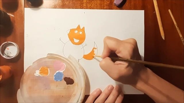 Как нарисовать лисенка Фреди из мультфильма Свинка Пеппа смотреть онлайн
