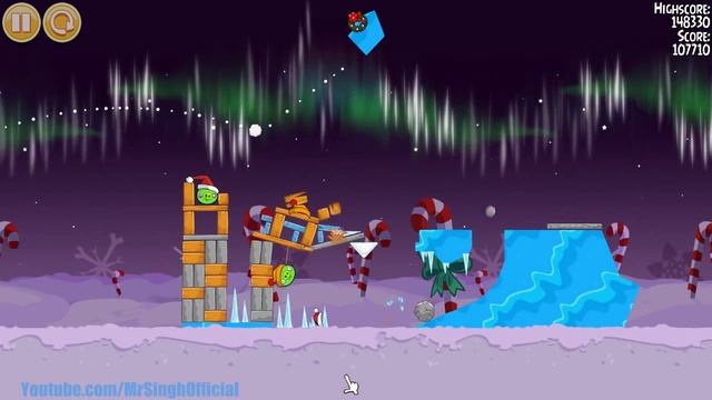 Angry Birds Seasons - Winter Wonderham 1-15 Highscore Walkthrough 3-Star Winter Wonderham Level 1-1 смотреть онлайн