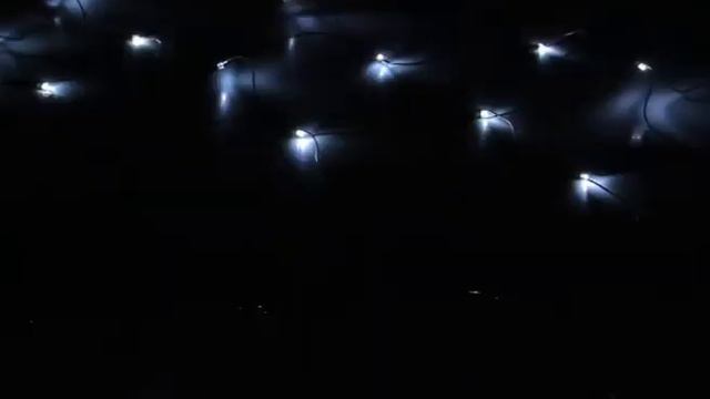Светодиодная гирлянда LN "Сеть" 2*2 метра с контроллером. 144 диода, черный провод, IP20. Белая смотреть онлайн