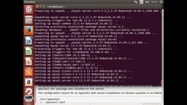 Install Web Server Ubuntu 14 04 (Apache2, MySQL Server, PHP5, phpMyadmin) HD