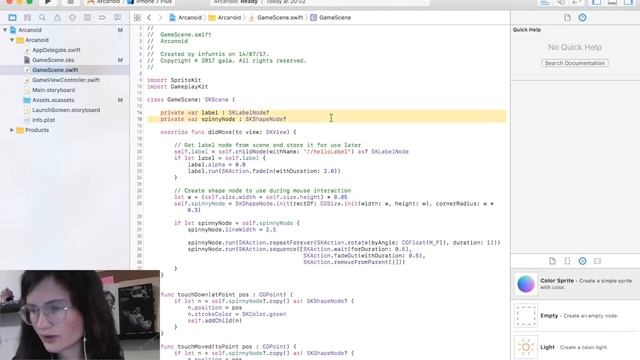 Программирование под iOS: Arkanoid на Swift (Sprite Kit) смотреть онлайн
