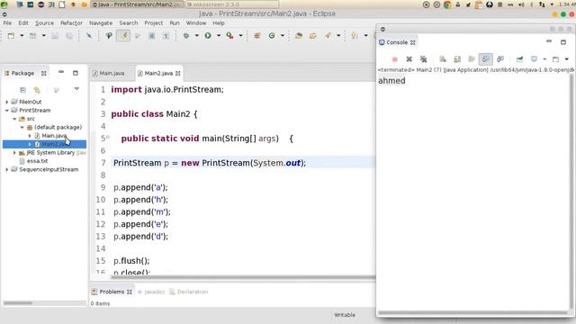 174 Java advanced IO PrintStream الادخال والاخراج смотреть онлайн