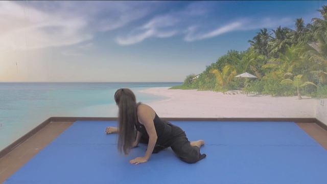 qi gong stretching - middle split level one, spaccata frontale passo passo livello base смотреть онлайн