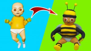 Ребенок в жёлтом The Baby in Yellow Лепка ПОВТОРЯЮ СТРАШНОГО МАЛЫША Скин ПЧЕЛА