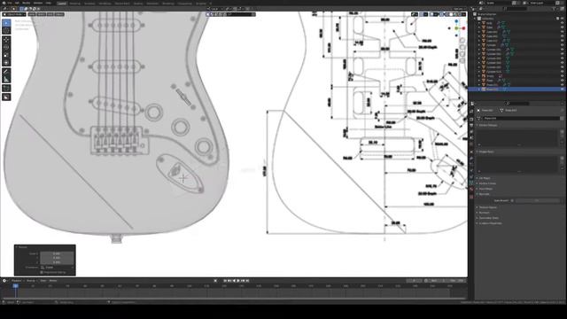 Blender speed modeling - electric guitar смотреть онлайн