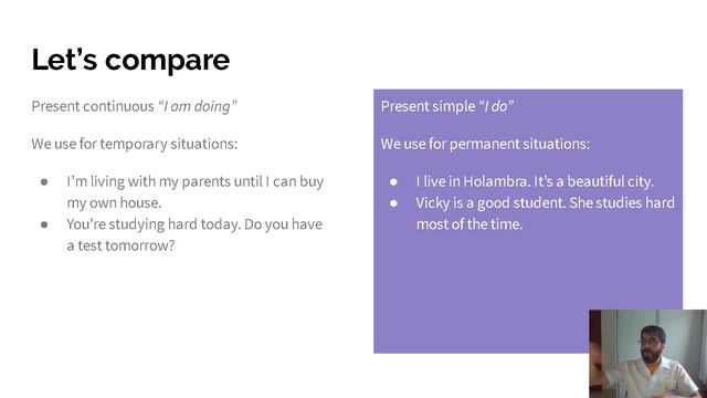 present simple and continuous смотреть онлайн