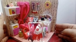 3 миниатюрные комнаты. Как сделать комнату для кукол. 3 DIY miniature doll rooms.