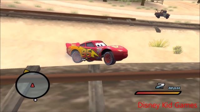 Disney Pixars Cars Movie Game - Crash Mcqueen 376 - Flying Car Ramps смотреть онлайн