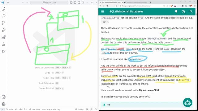 FastAPI Curso: 155 Las Relaciones en una Base de Datos Relacional Se Pueden Manipular ORM SQLAlchem смотреть онлайн