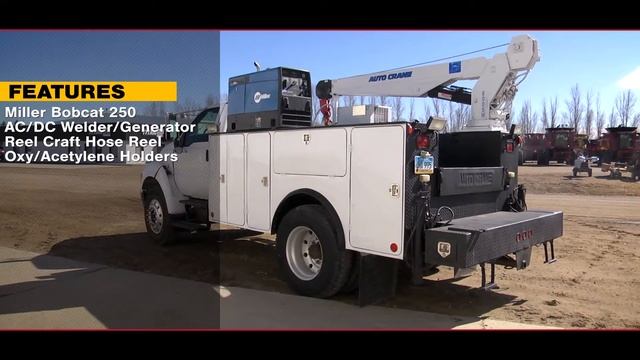 2005 Ford F750, AC,Cruise,Tilt,Air Ride,Crane,Welder Sold on ELS! смотреть онлайн