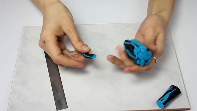 Имитация бирюзы из FIMO / Imitation Of Turquoise Of FIMO