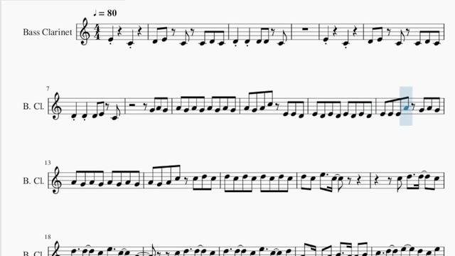 SUPER EASY Bass Clarinet Sheet Music: How to play Queencard by GI DLE смотреть онлайн