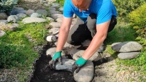 Дёшево, быстро и легко. Садовая дорожка из булыжника.