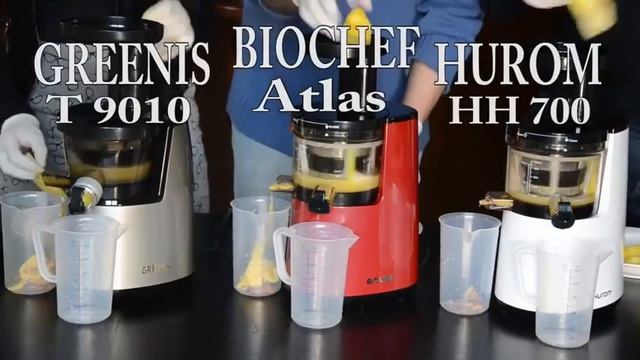 Соковыжималки Hurom, BioChef, Greenis сравнение. Ананас. смотреть онлайн
