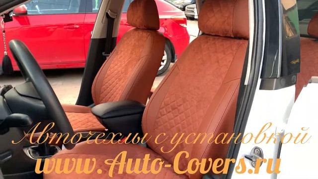 Чехлы на Фольксваген Поло седан из Экокожи Ромб, установка авточехлов в Москве. смотреть онлайн