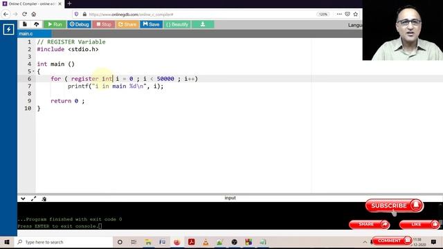 Functions 12 - Register Keyword Demo смотреть онлайн