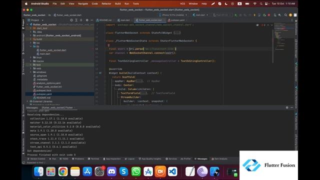 Flutter WebSocket смотреть онлайн