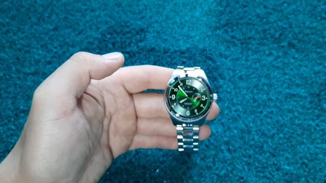 Часы Okami Meerkat KM42SSH-11BS green. смотреть онлайн