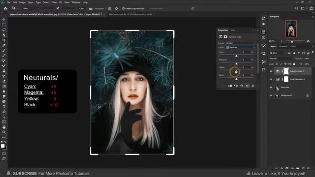 Moody Dark Blue Color Grading effect in Photoshop Photoshop tutorial for beginners смотреть онлайн