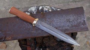Как сделать нож Кинжал из напильника своими руками