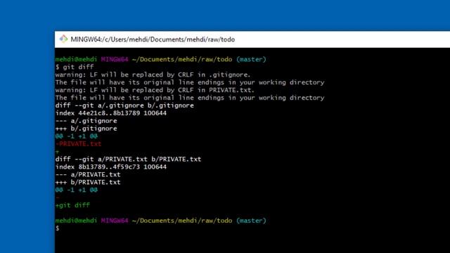 شرح git - مراجعة التغييرات الحالية باستخدام الأمر Git Diff смотреть онлайн