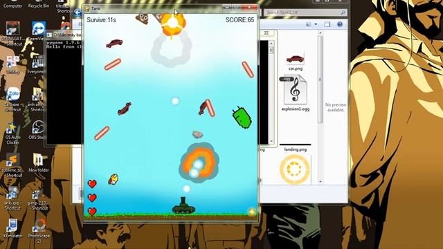 My first game made by python and pygame смотреть онлайн