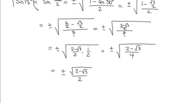 (8.2.2) Half-Angle Identities for Sin, Cos and Tan - Math Analysis смотреть онлайн