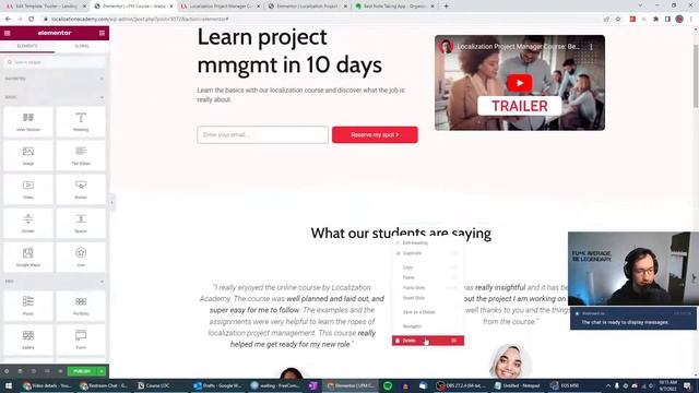 Creating English Landing Page In WordPress With Elementor — Live Localization, Day 3 смотреть онлайн