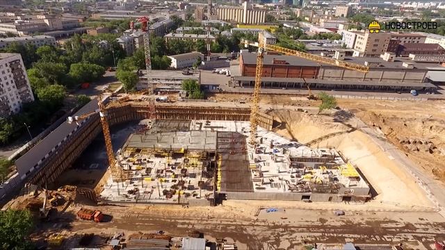 Аэросъемка ЖК "Династия", 12.06.2017 смотреть онлайн