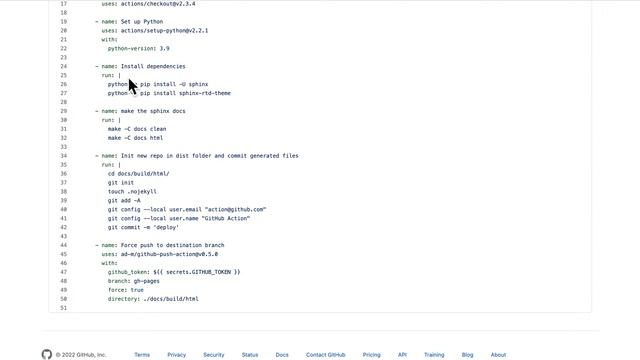 GitHub Action: Sphinx documentation смотреть онлайн
