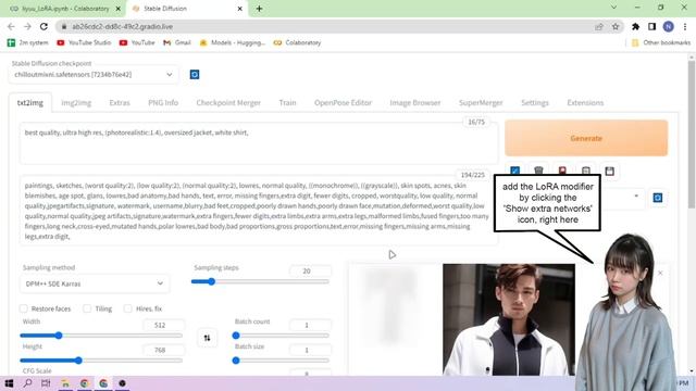 Liyuu - Stable Diffusion LoRA Google Colab Setup смотреть онлайн