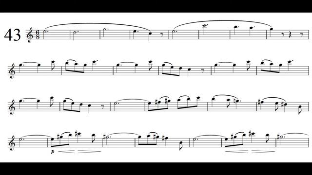 Concone 50 No.43 - Solo Baritone Saxophone смотреть онлайн