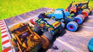 Cars McQueen Mack Monster Truck Hauler Miss Fritter Rex Dinoco Tow Mater High Impact All Racing Toy