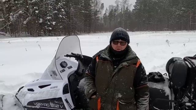 Различия снегоходов Тайга Варяг 500, 550, 550V. Тест по глубокому снегу. Столкнулись лоб в лоб! смотреть онлайн