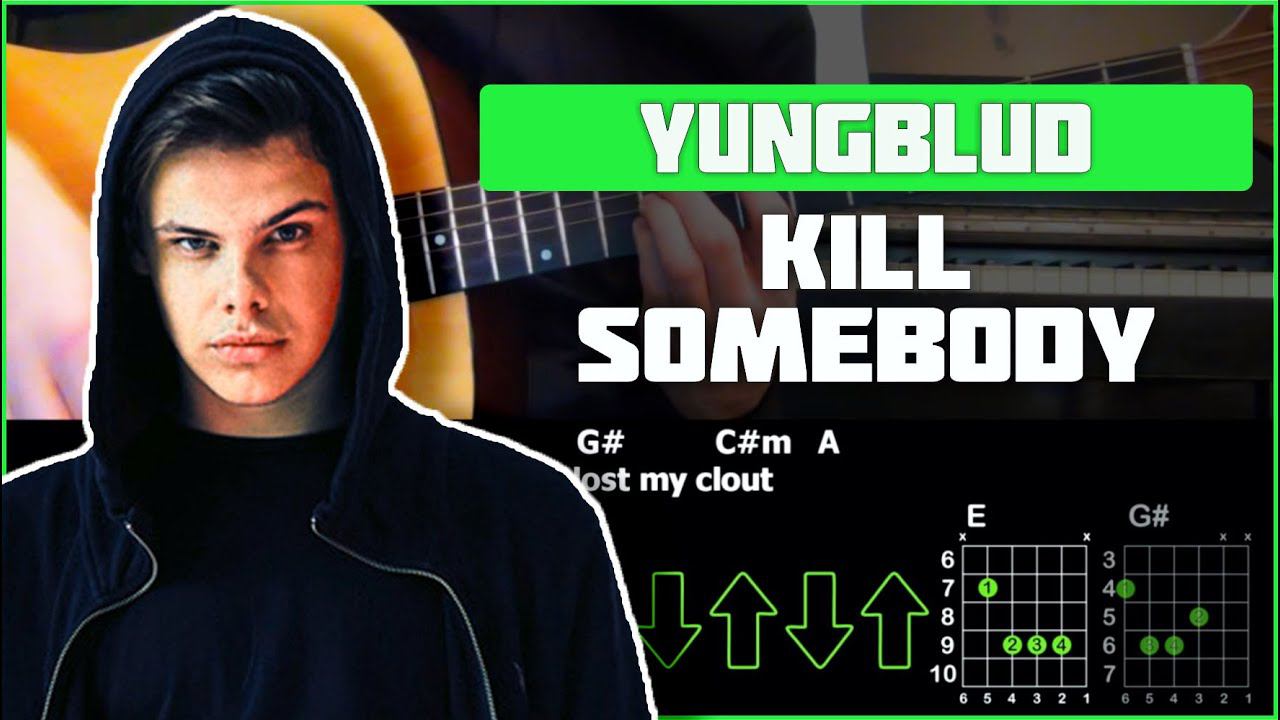 YUNGBLUD - Kill Somebody | Разбор песни на гитаре | Аккорды и бой смотреть онлайн