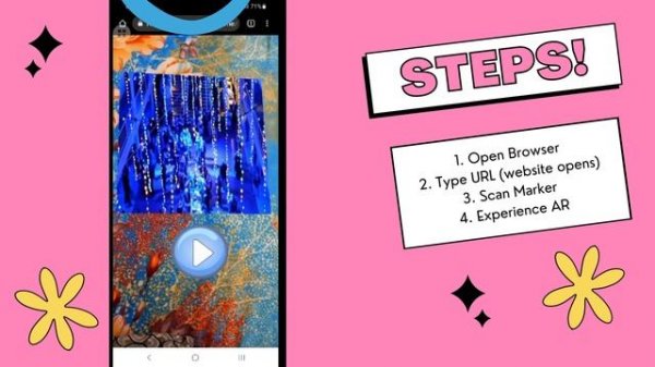 Web AR | 3d models on marker | AR.js