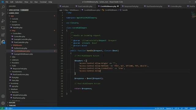RESTful APIs with Lumen - Part 8 - How to handle CORS Error ? смотреть онлайн