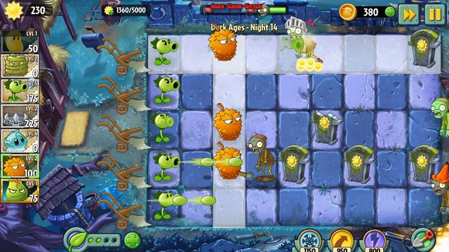 Plants vs. Zombies 2 - Sun Bean - Produce at least 5000 sun - Dark Ages Night 14 (Ep.277) смотреть онлайн