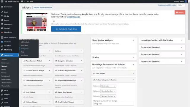 Demo Import Process For Ample Shop Pro WordPress Theme Step By Step смотреть онлайн