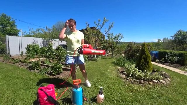 4 мая. Реактивный опрыскиватель. Подкормка для роз, цветов и не только. смотреть онлайн