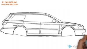How to Draw a Subaru Legacy Outback / Как нарисовать Subaru Legacy Outback