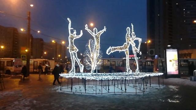 Новогодний Ледовый дворец в Санкт-Петербурге