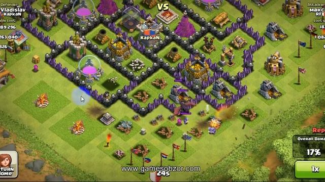 Clash of Clans Защита моей базы TH 8 смотреть онлайн