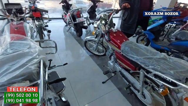 ХОРАЗМ МОТОЦИКЛ САЛОНИ ( NEW STAR - HUNJIE ) ЯНГИ НАРХЛАРИ 2022г ПУЛ ТОПАР МОТОЦИКЛЛАР смотреть онлайн