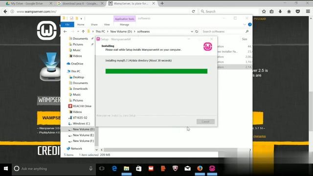 Wamp server installation. смотреть онлайн